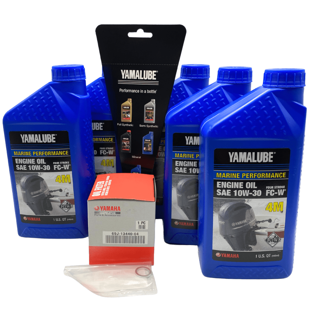 Yamaha Oil Change Kit F150-F200, 10W30, LUB-MRNMR-KT-10